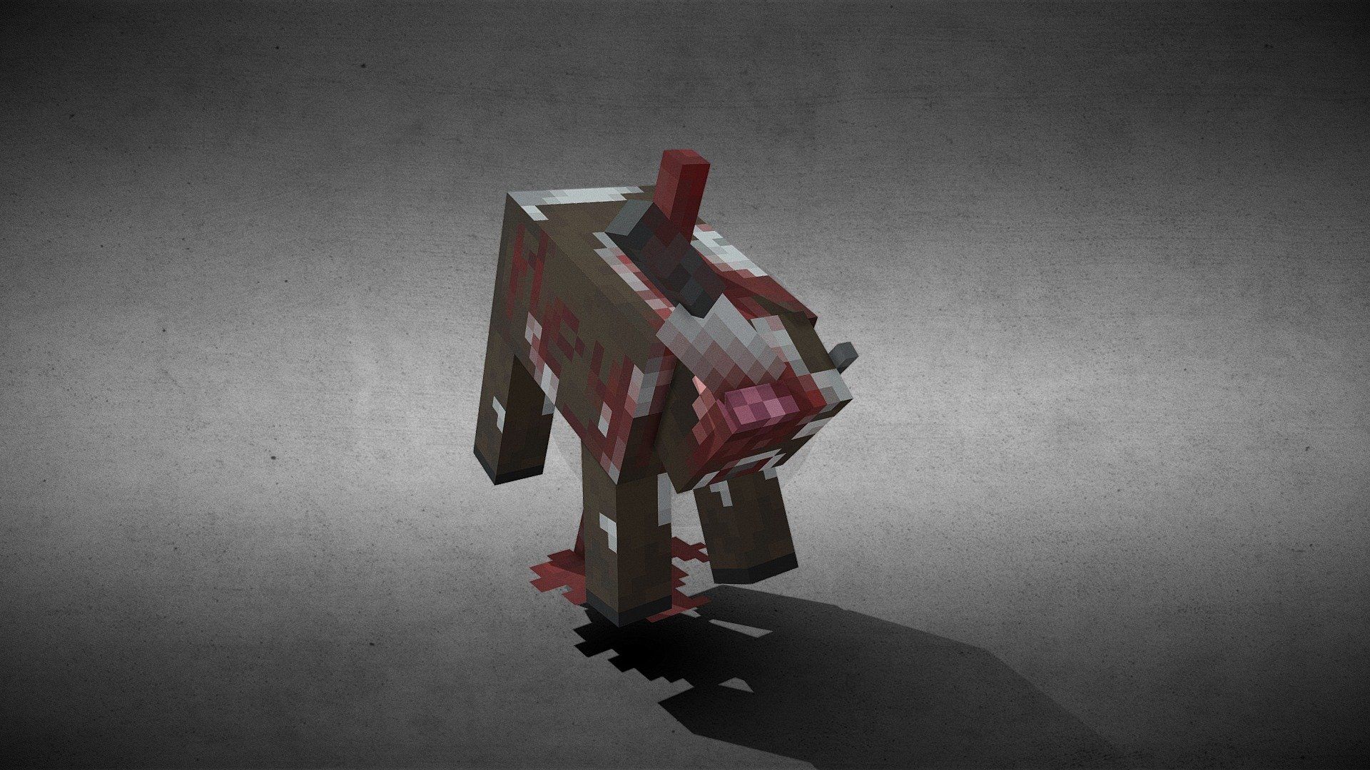1920x1080 Dead Cow Minecraft model by M Productions [00f11b8]