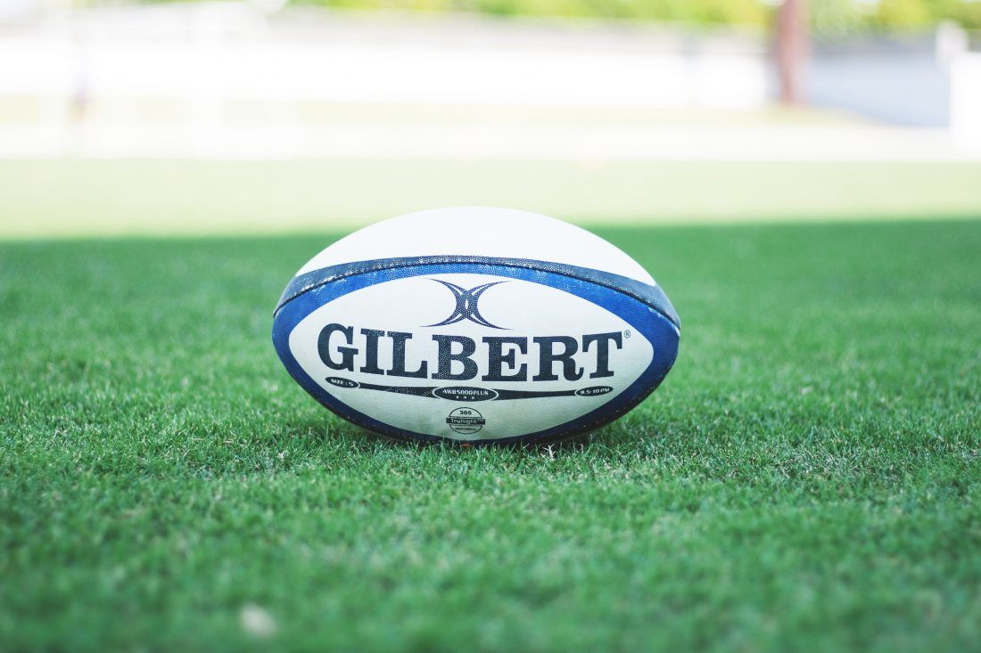 1100x733 Rugby Ball Royalty Free