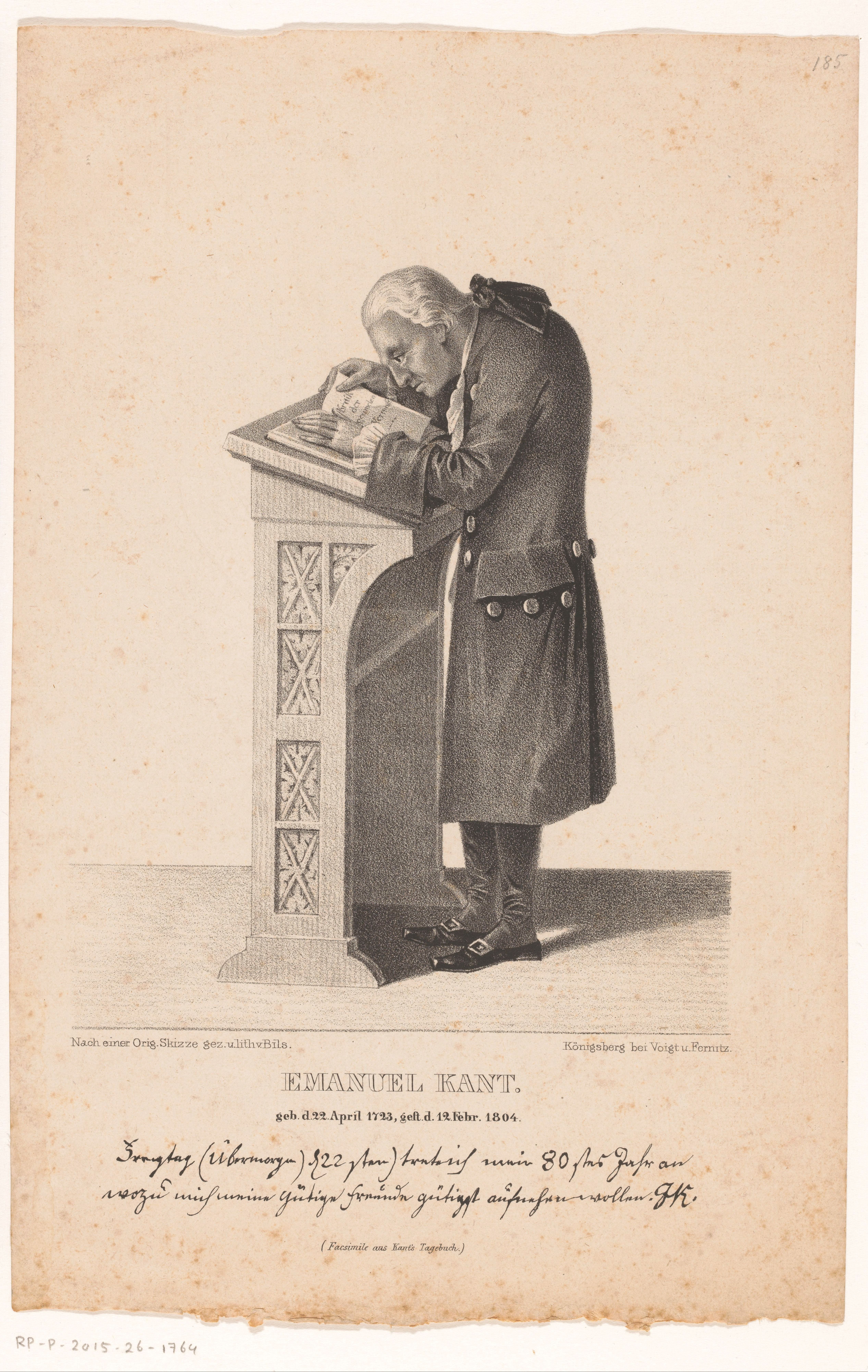 5066x8006 Portret Van Immanuel Kant Emanuel Kant (titel Op Object), RP P 2015 26