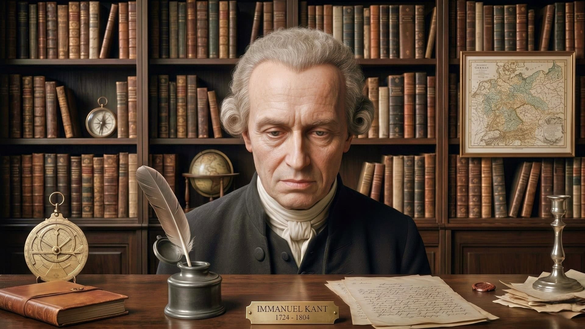 1920x1080 Wealth Quote of the Day by Immanuel Kant: 'We are not rich by what we possess, but by what we can do without.'