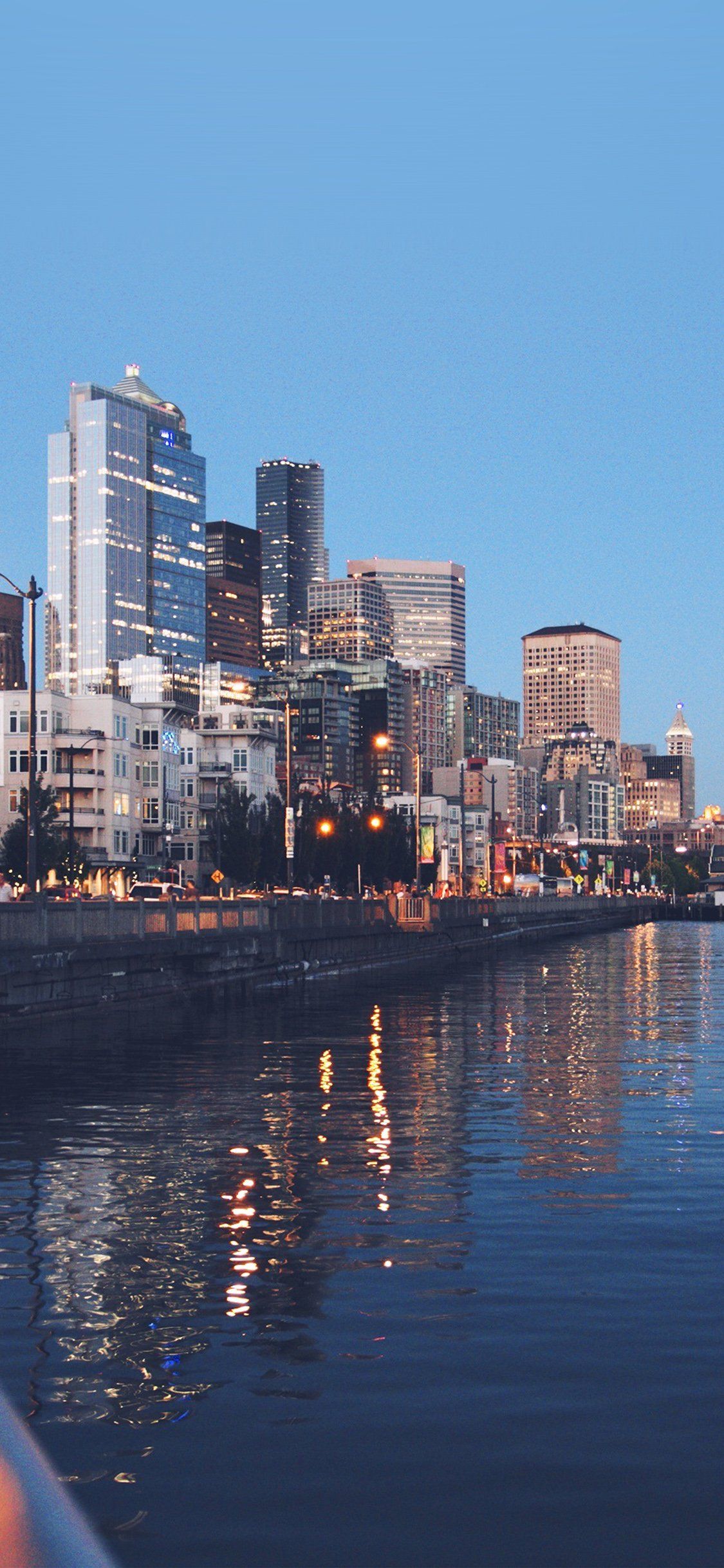1125x2436 City River View Happy Nature iPhone Wallpaper