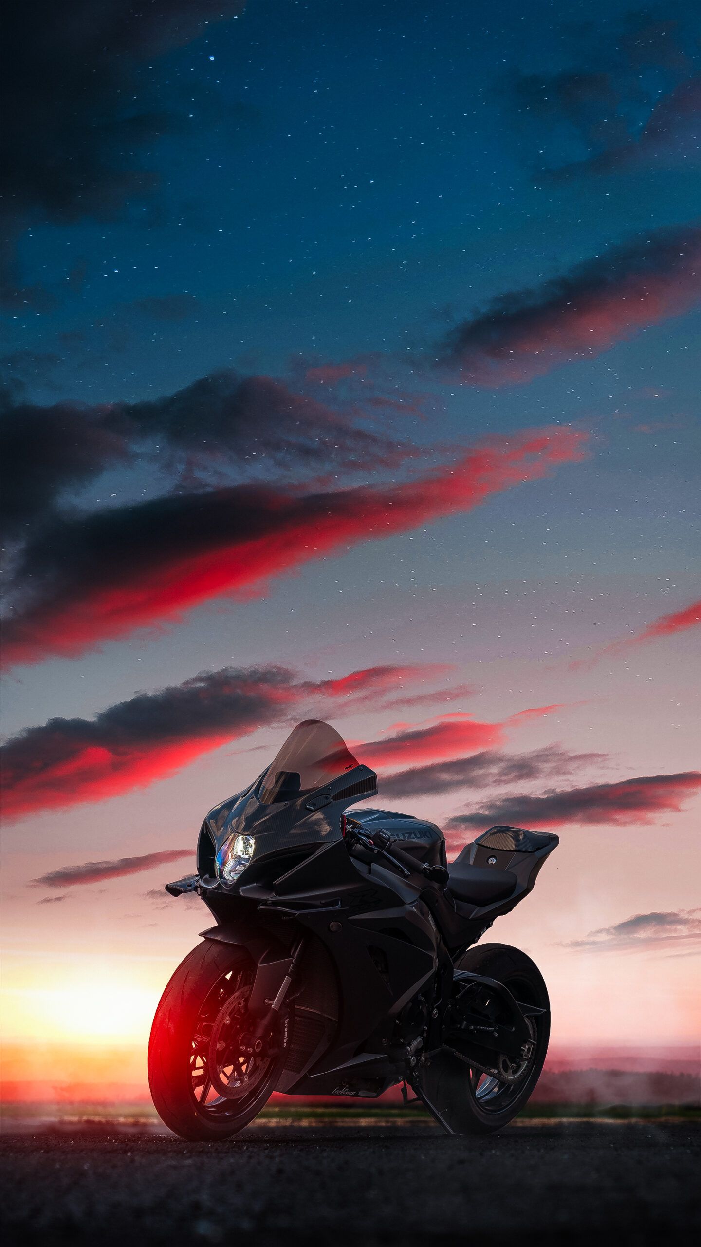 1440x2560 Classic GSXR1000 Sunset - @ballestaedits