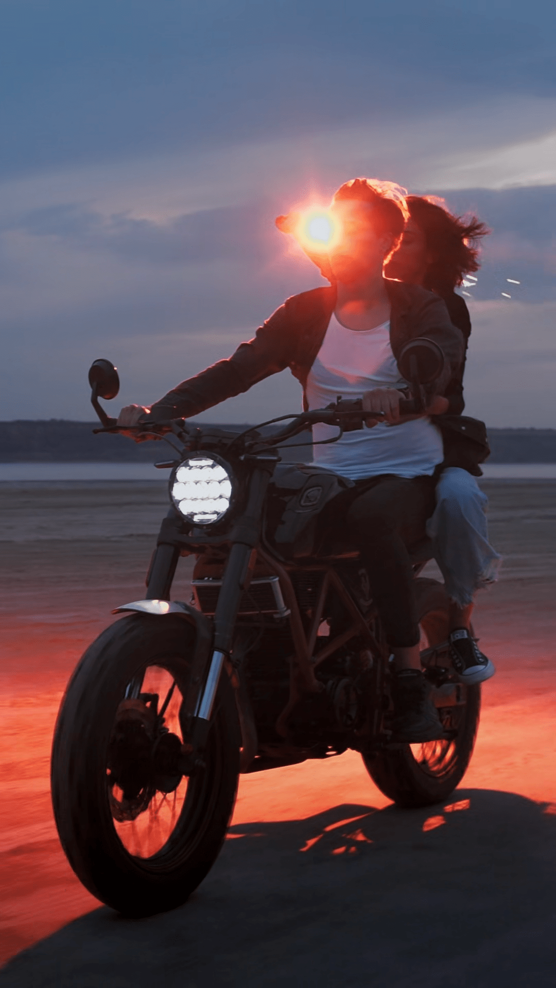 1080x1920 Sunset Motorcycle Stock Footage: Royalty Free Video Clips