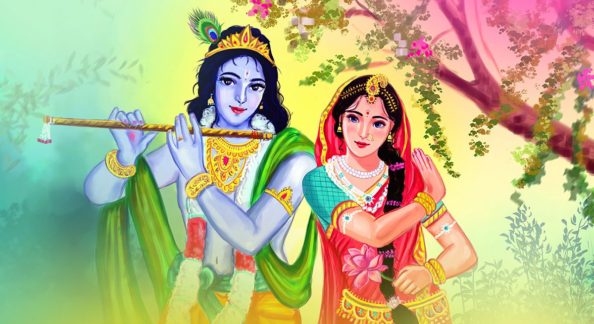 1200x656 Beautiful Radha Krishna Wallpaper Mural®