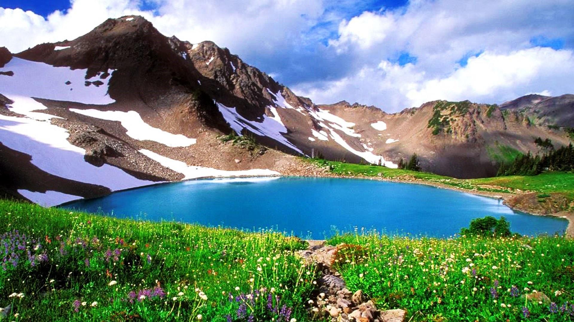 1920x1080 Godar Lake in spring- Swat Valley, Pakistan