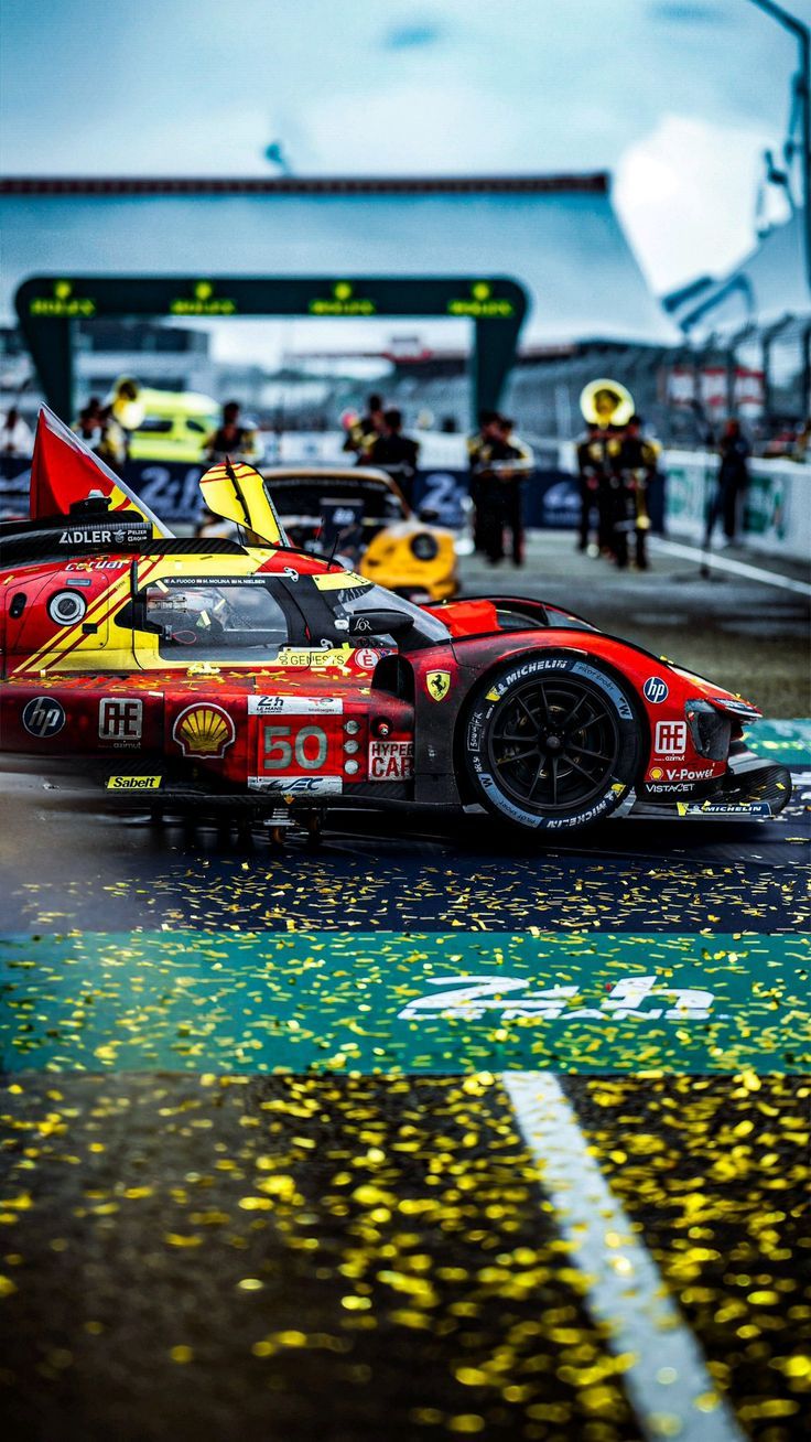 736x1308 Ferrari 499P at Le Mans