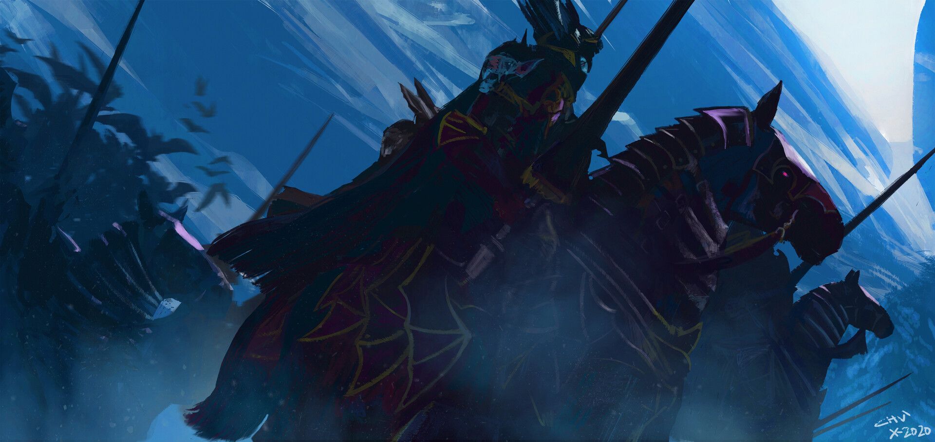 1920x908 José María Pérez AKA Chuache Knights from Warhammer Fantasy War Warhammer (fanart)