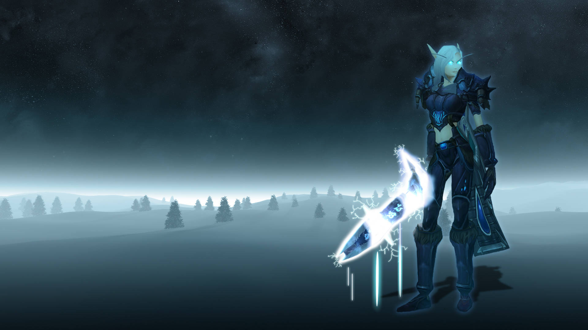 1920x1080 Download Death Knight Female Blood Elf Wallpaper