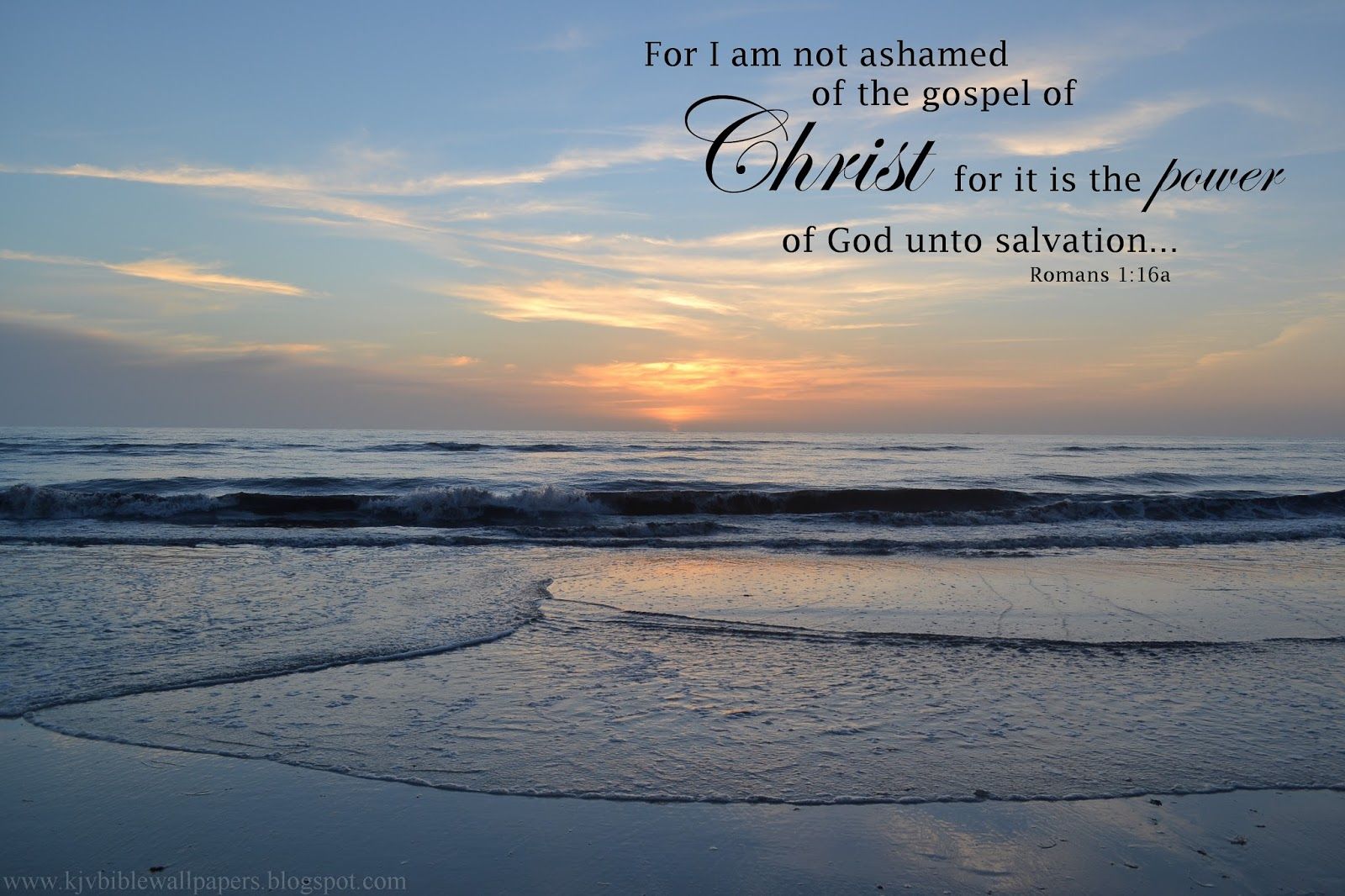 1600x1066 KJV Bible Wallpaper: Not Ashamed 1:16