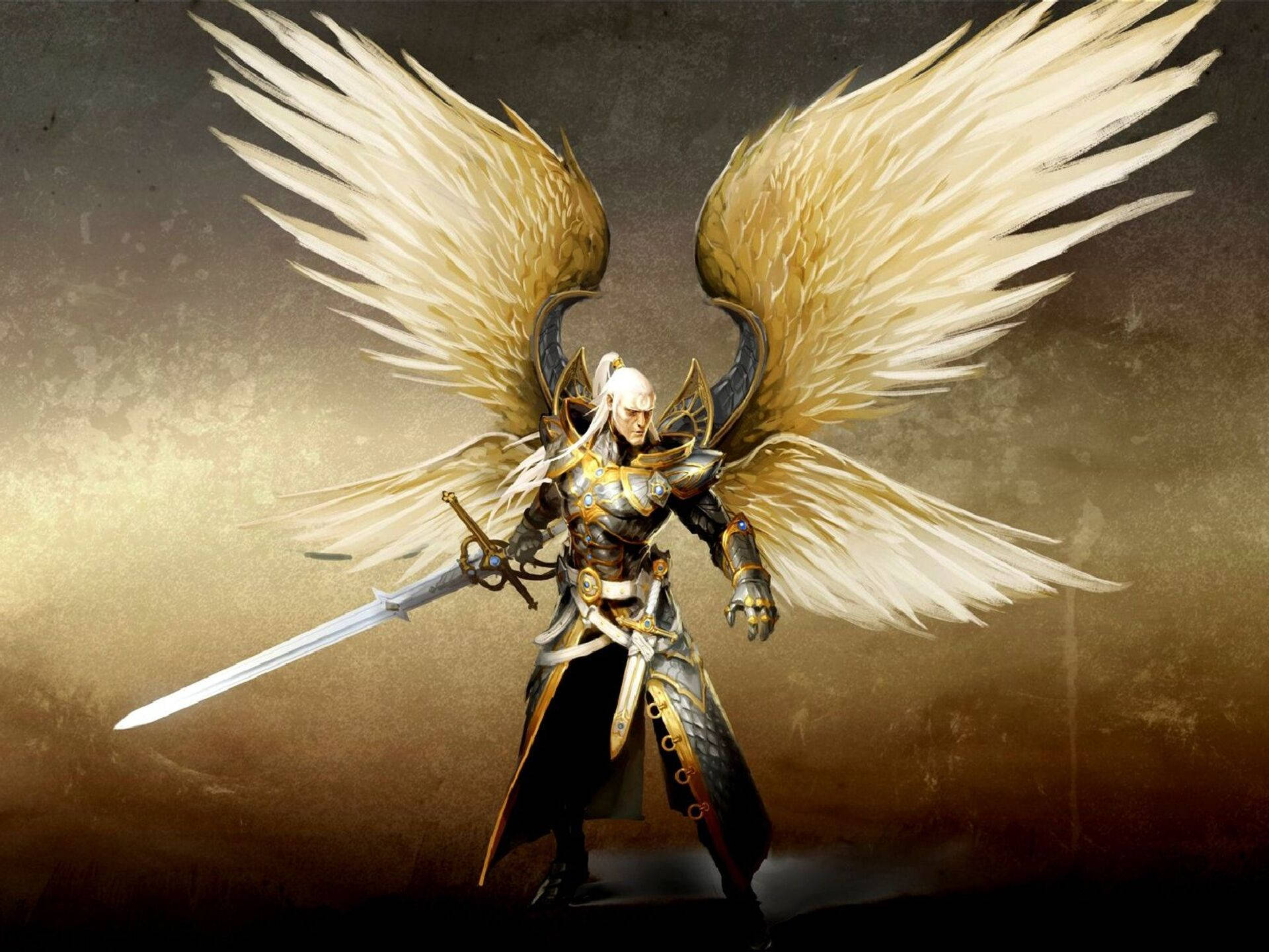 1920x1440 Download Biblical Angel With Armor Wallpaper