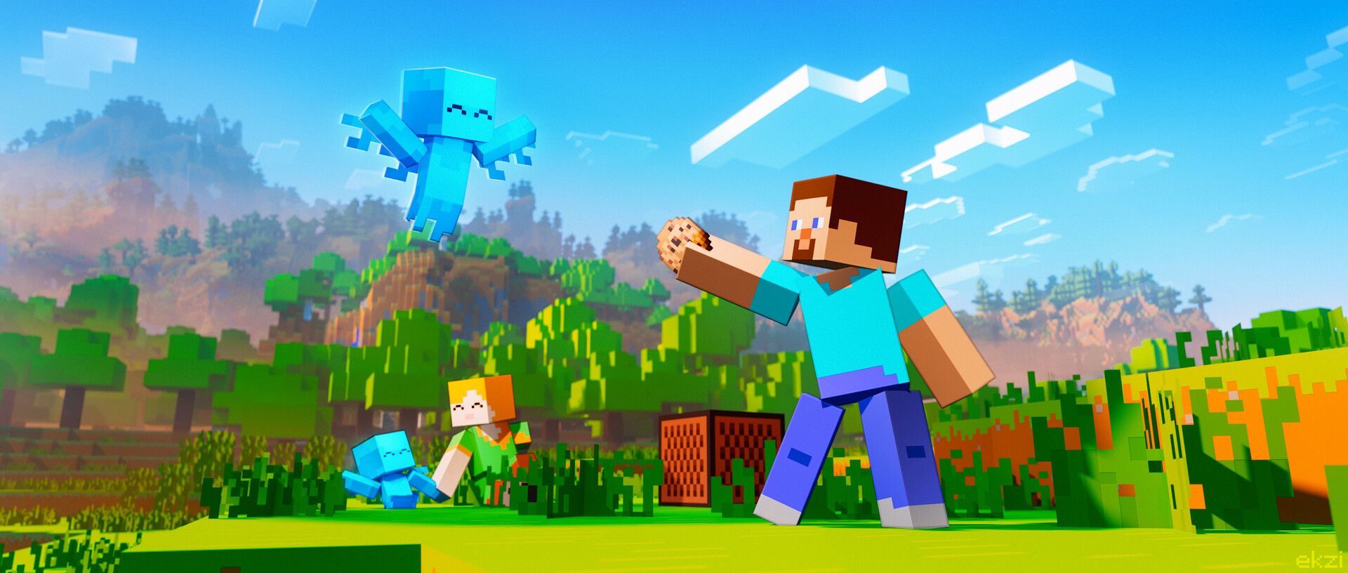 1920x816 Ilya Vdovyuk Minecraft Render
