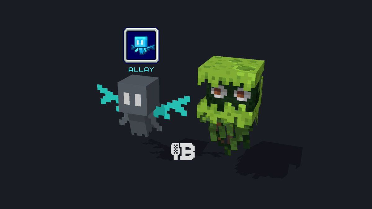 1200x675 I still need to texture the allay, but this is how it's going! #pixelart # minecraft