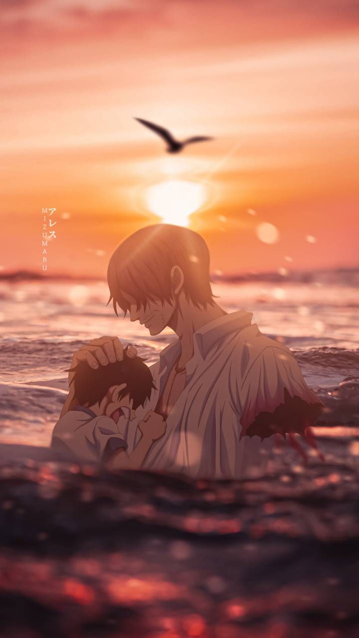 720x1280 Shanks and Luffy wallpaper
