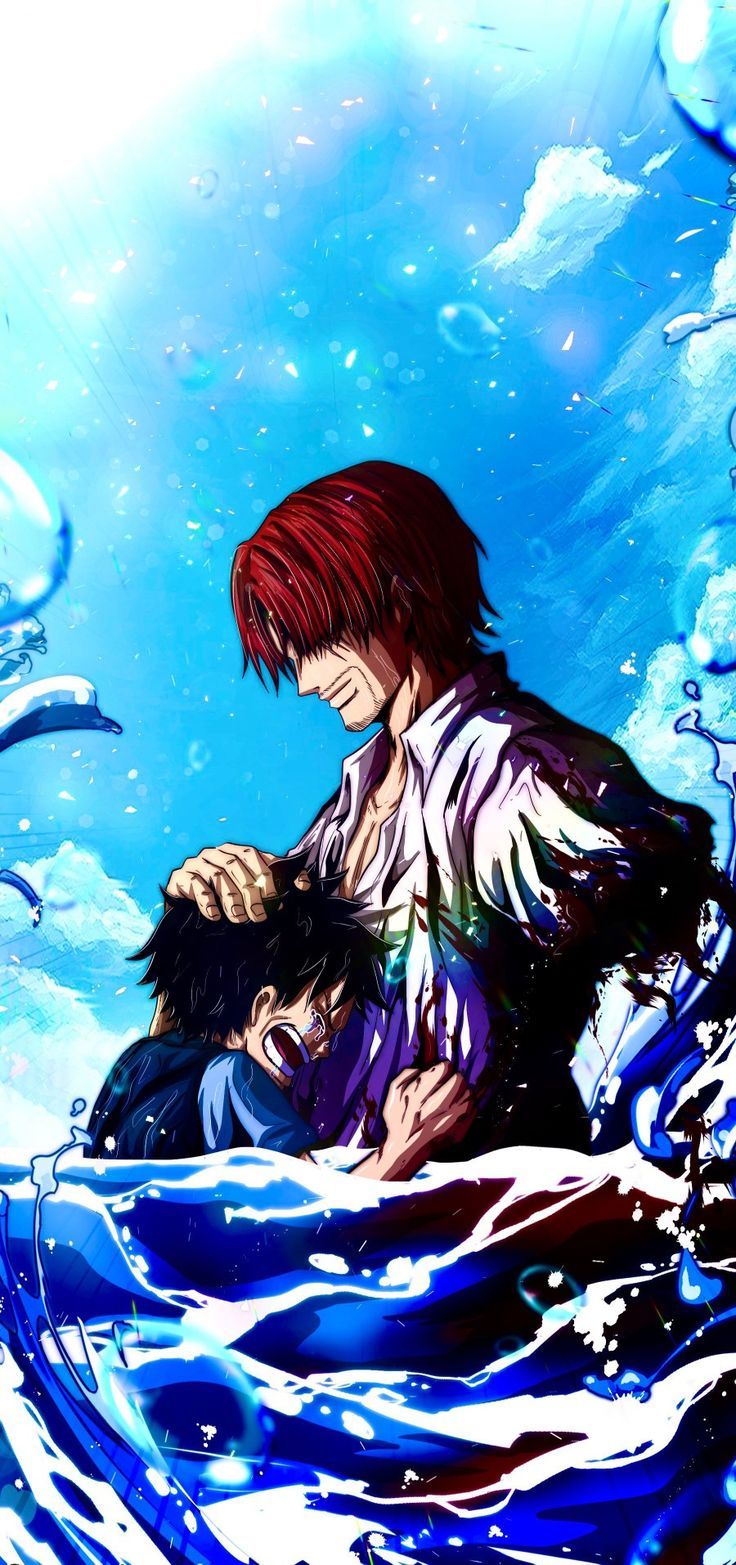 736x1565 Luffy and shanks HD wallpaper