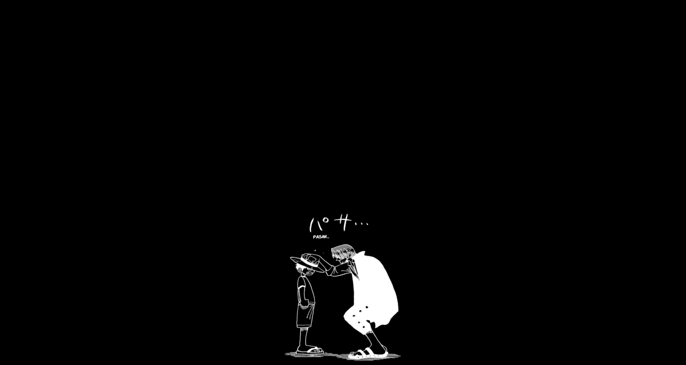 1365x727 Inverted Shanks & Luffy wallpaper