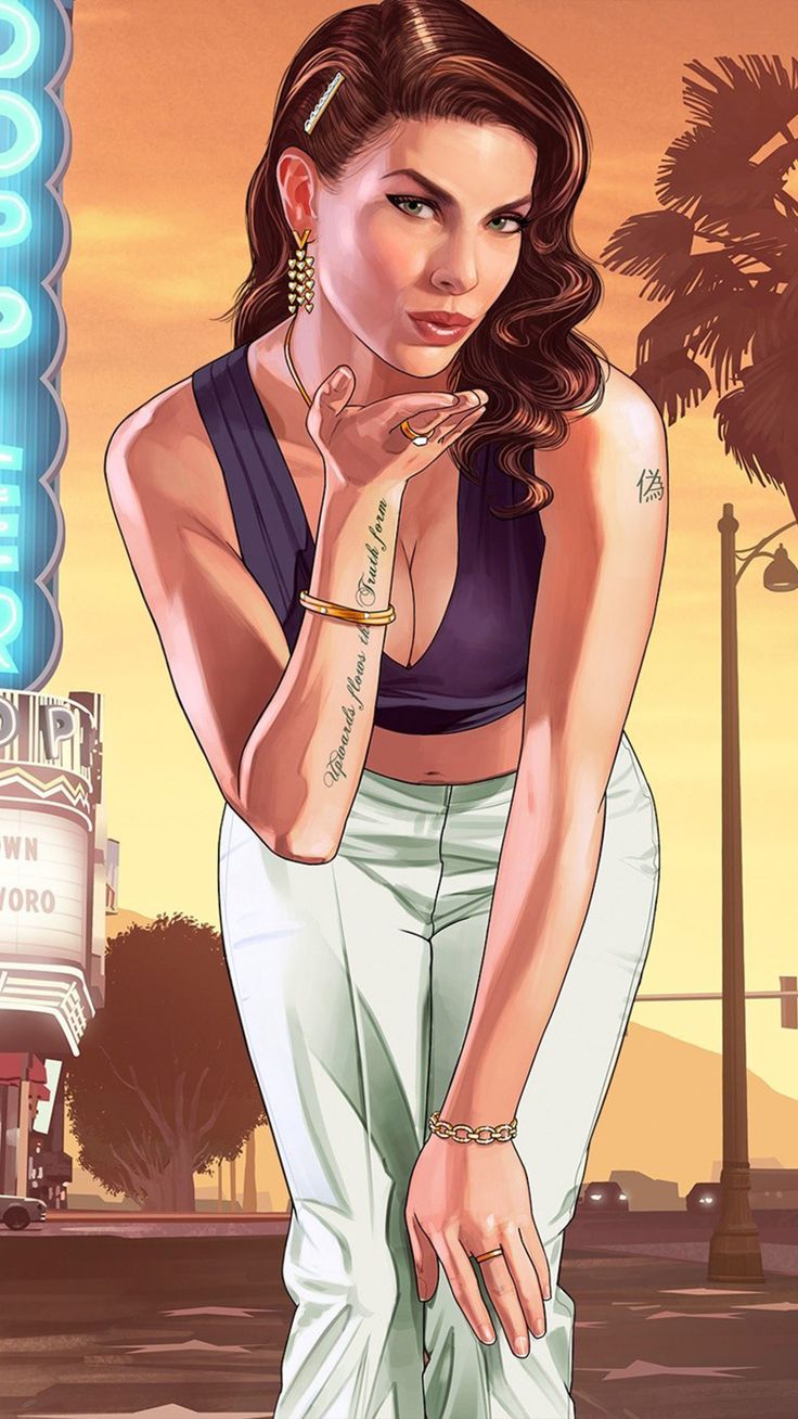 736x1308 GTA Lady 4K Ultra HD Mobile Wallpaper for iPhone & Android