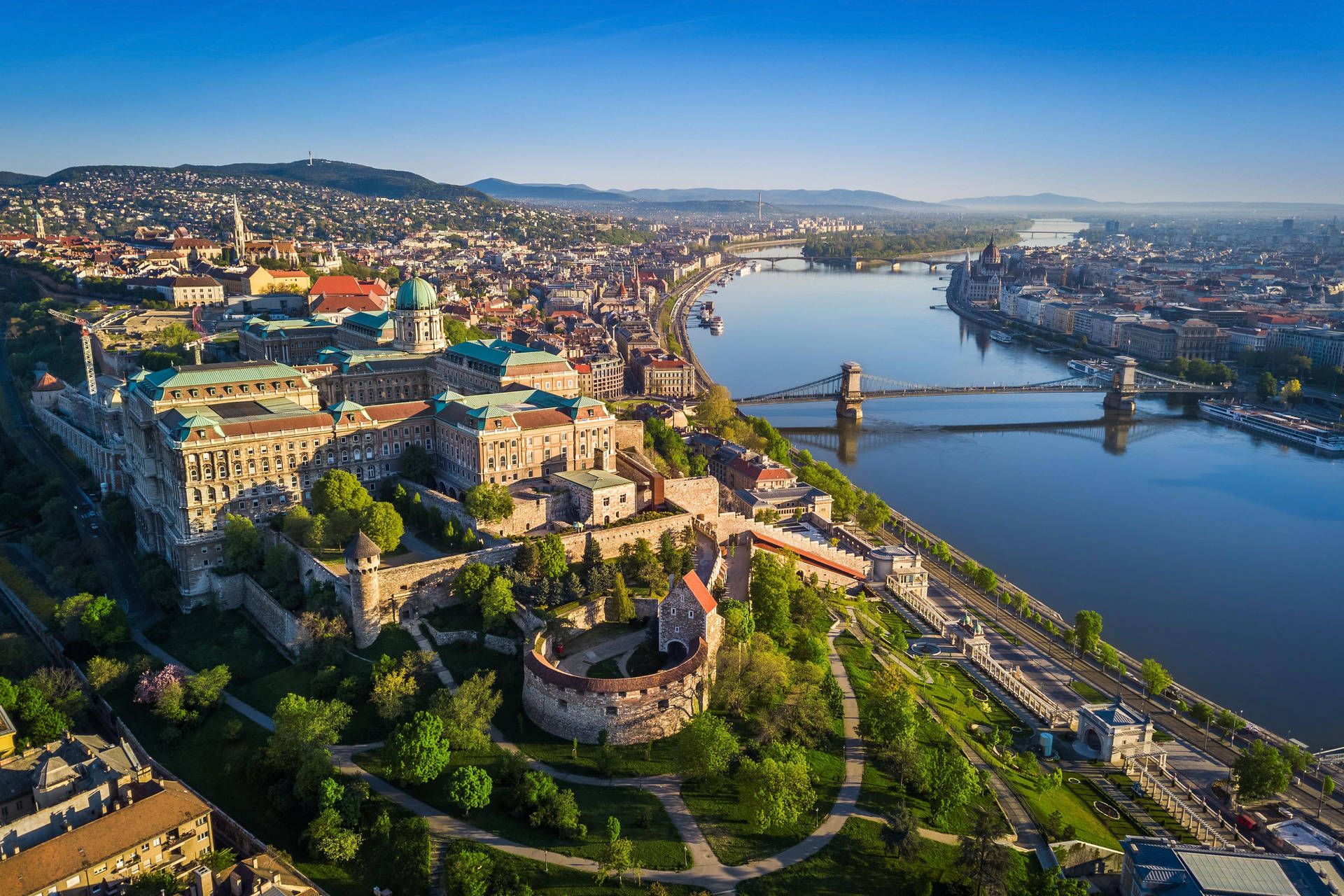 1920x1280 Download budapest, hungary aerial view Wallpaper