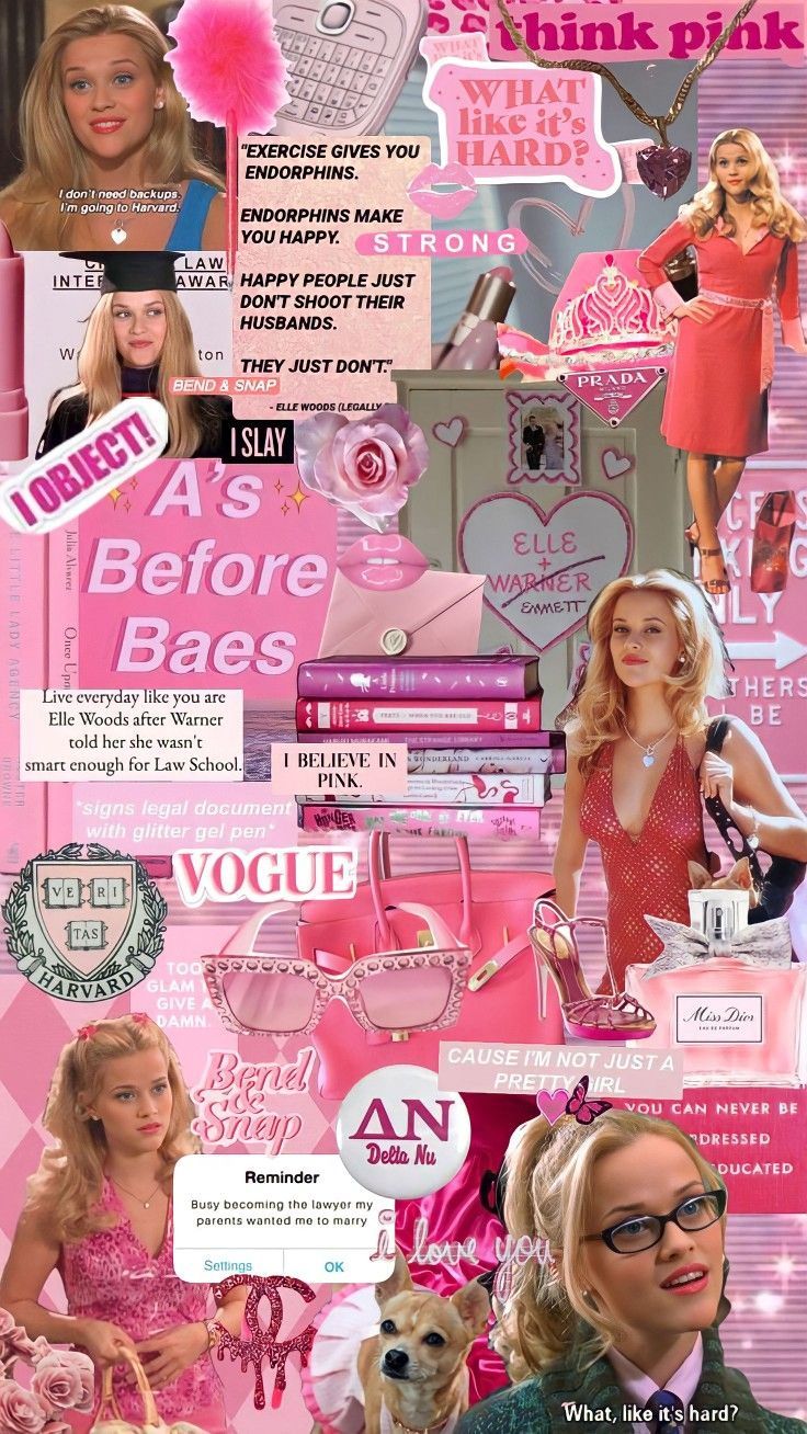 736x1308 wallpaper. Legally blonde, Elle woods, Blonde aesthetic