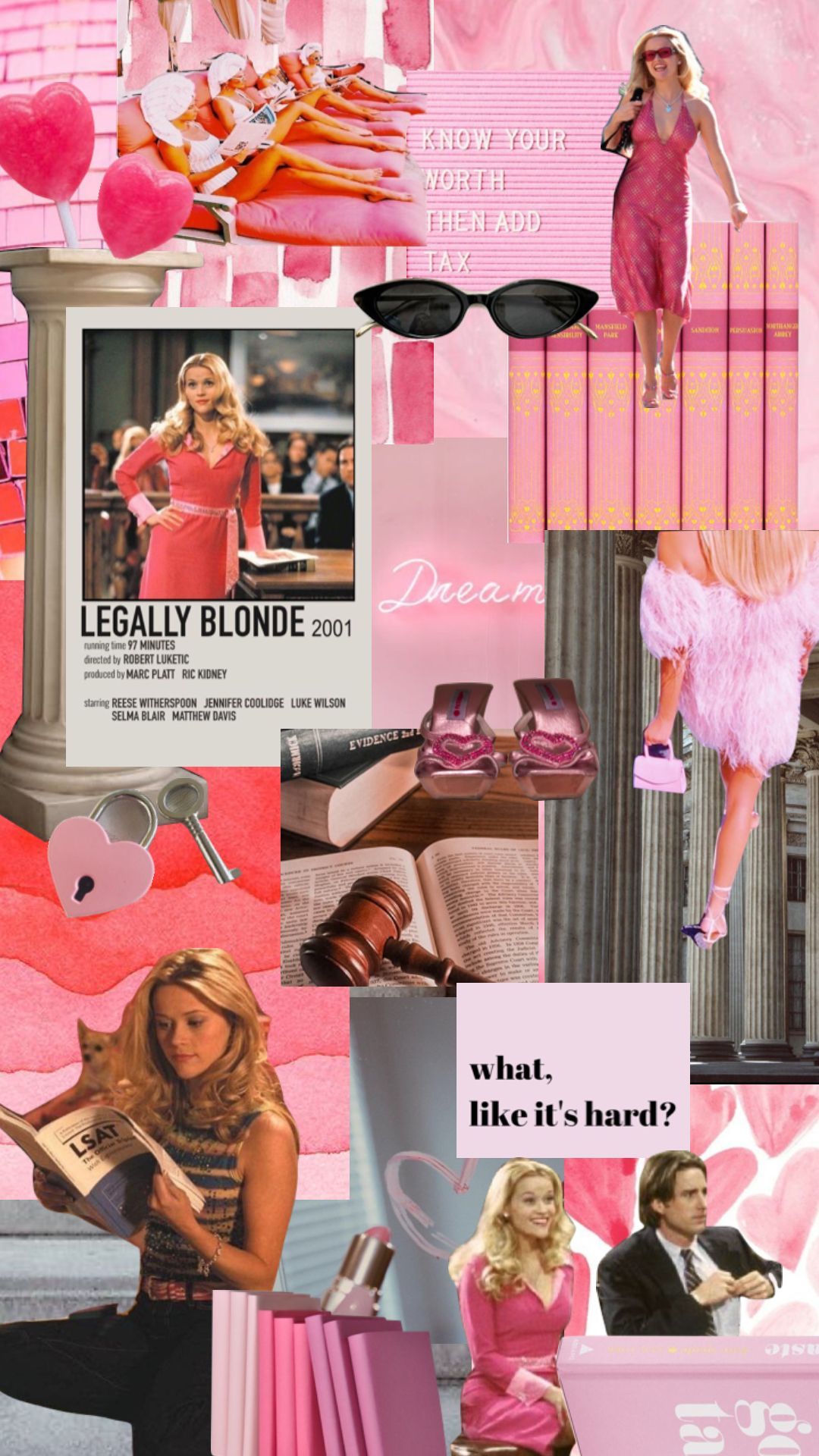 1080x1920 Aesthetic Legally Blonde Wallpaper