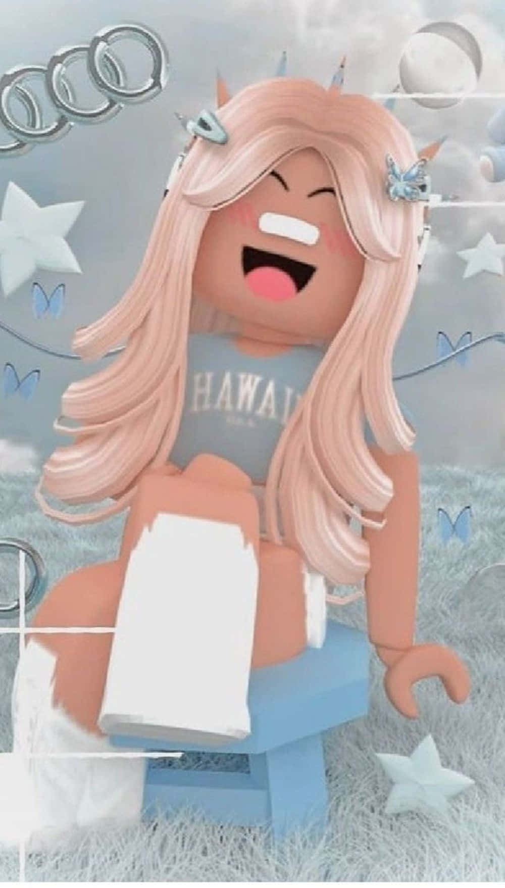 1000x1758 Download Aesthetic Blonde Girl Roblox iPhone Wallpaper