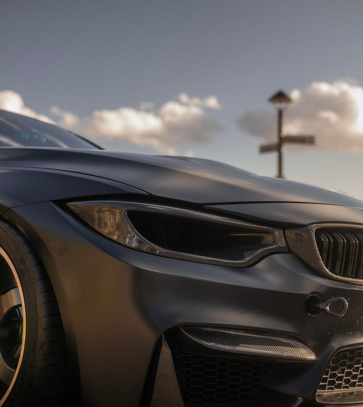 1179x1321 BMW F8X M3 M4 Carbon Fiber Headlight Delete. Aggressive Cooling Mod