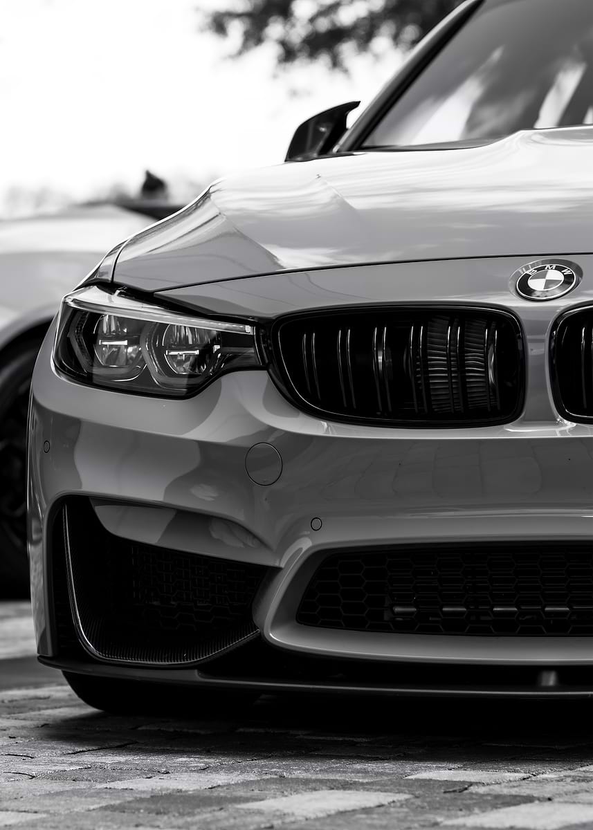 857x1200 BMW M4 Front Grille and Headlight' Poster, picture, metal print, paint