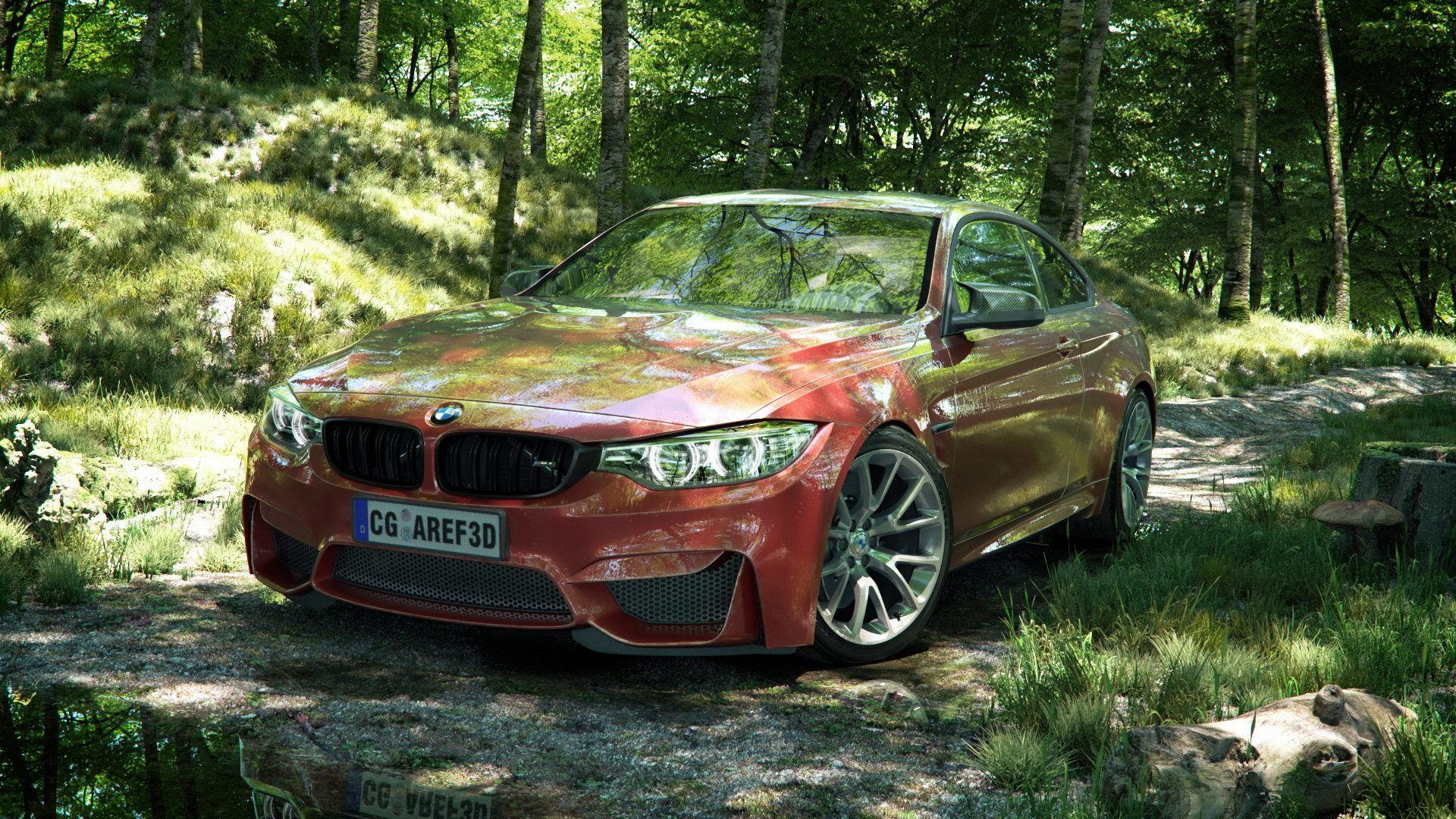 1920x1080 VWArtclub In Forest Road