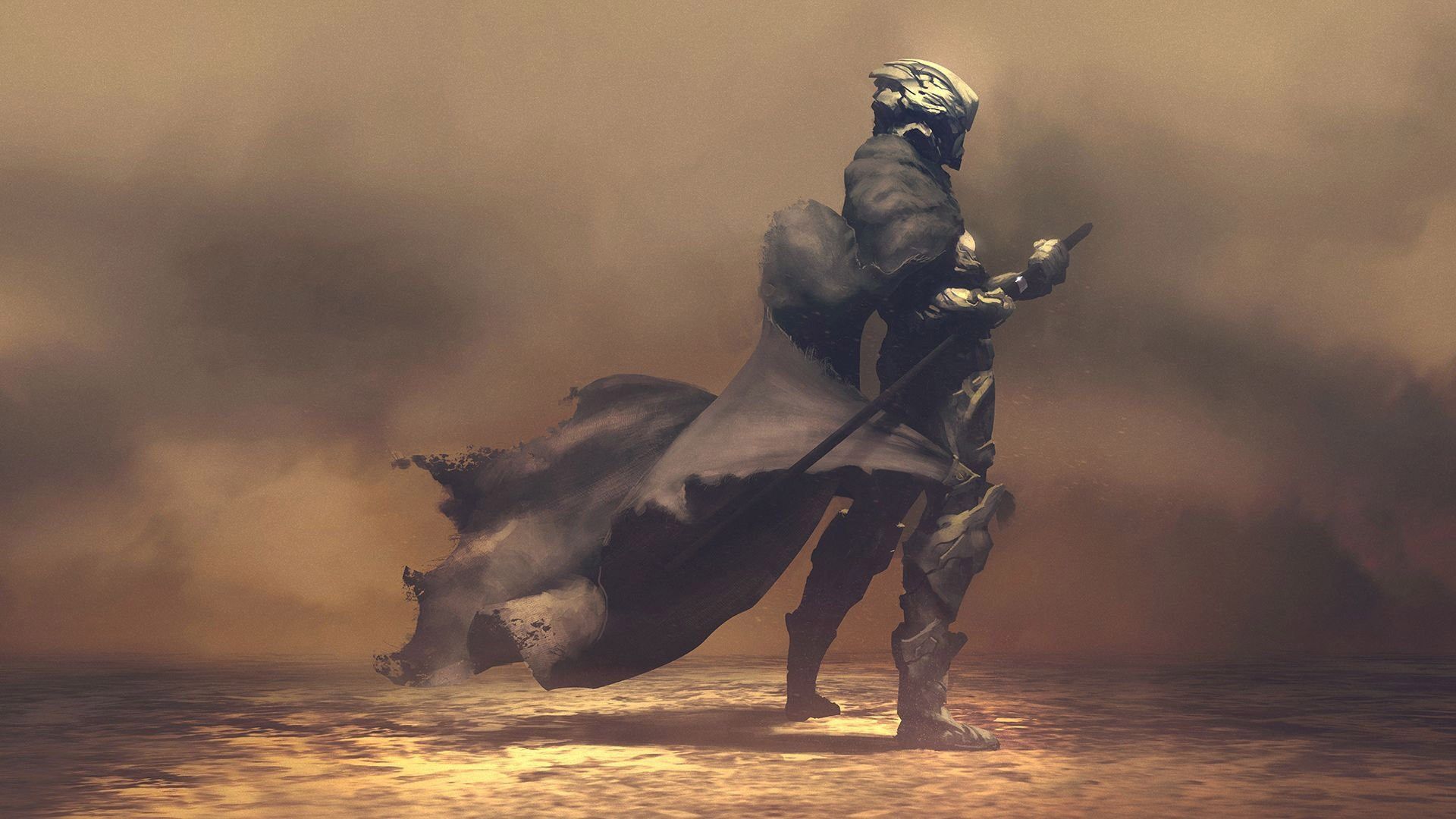 1920x1080 Wallpaper wallpaper, storm, desert, warrior, Other games for mobile and desktop, section игры, resolution 1920x1080