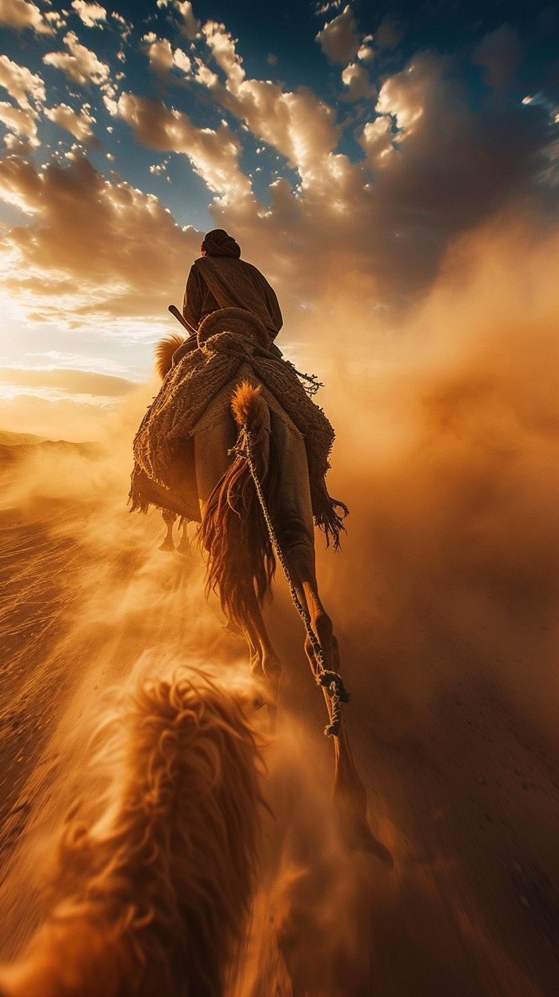 816x1456 Free Sunset Desert Warrior Image, Desert, Warrior