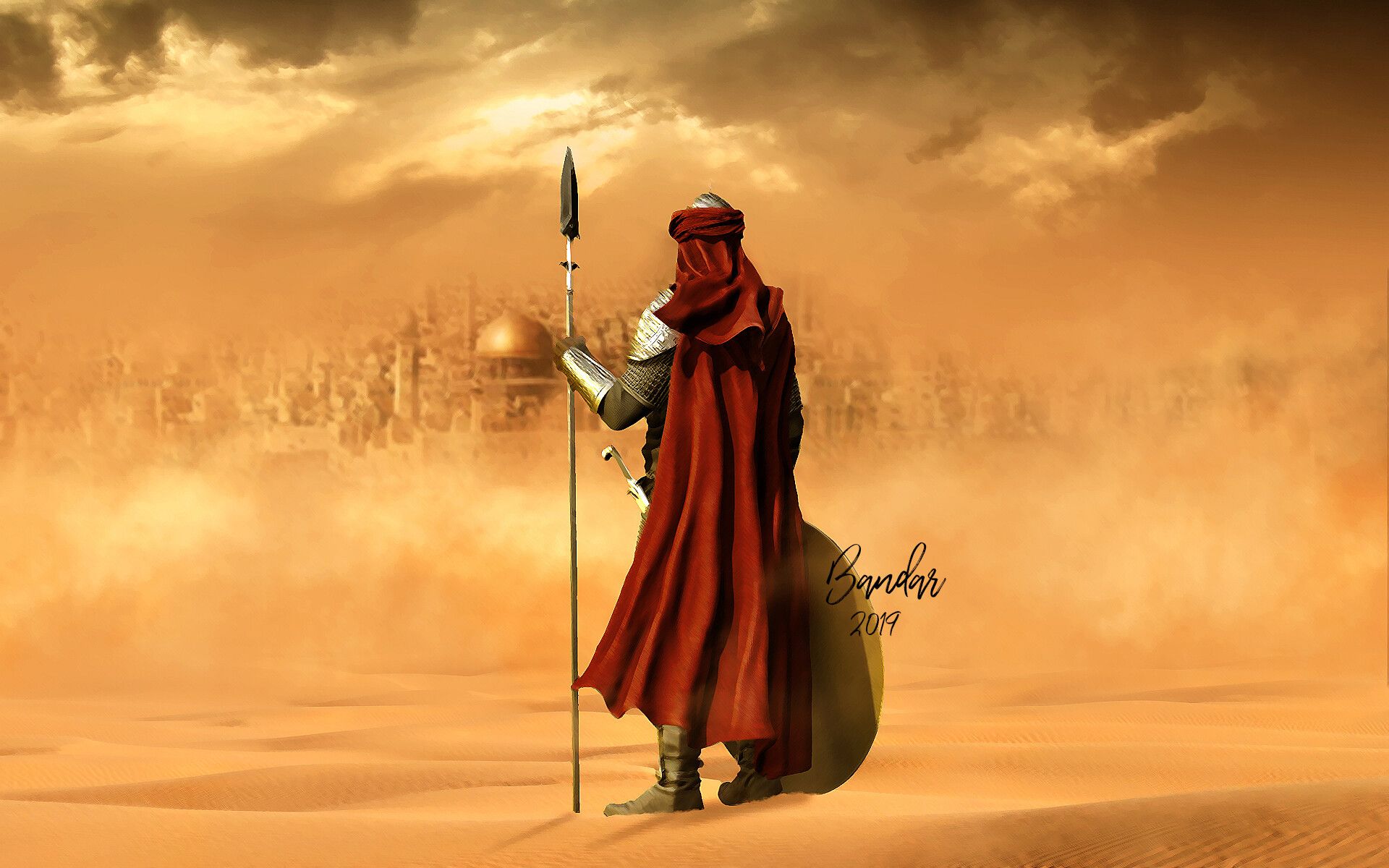 1920x1200 Arabian Warrior Wallpaper