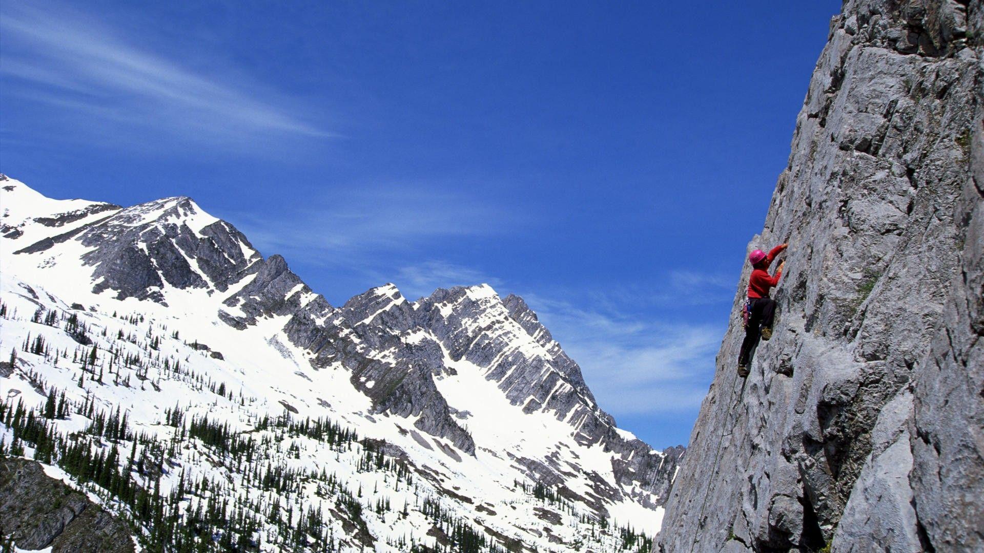 1920x1080 Climbing Wallpaper. Dangerous Rock