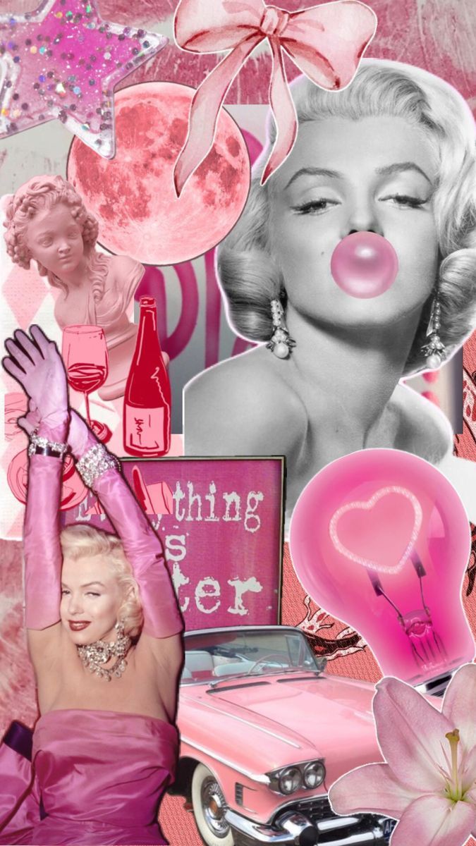 675x1200 Colagem de papel. Papel de parede barbie