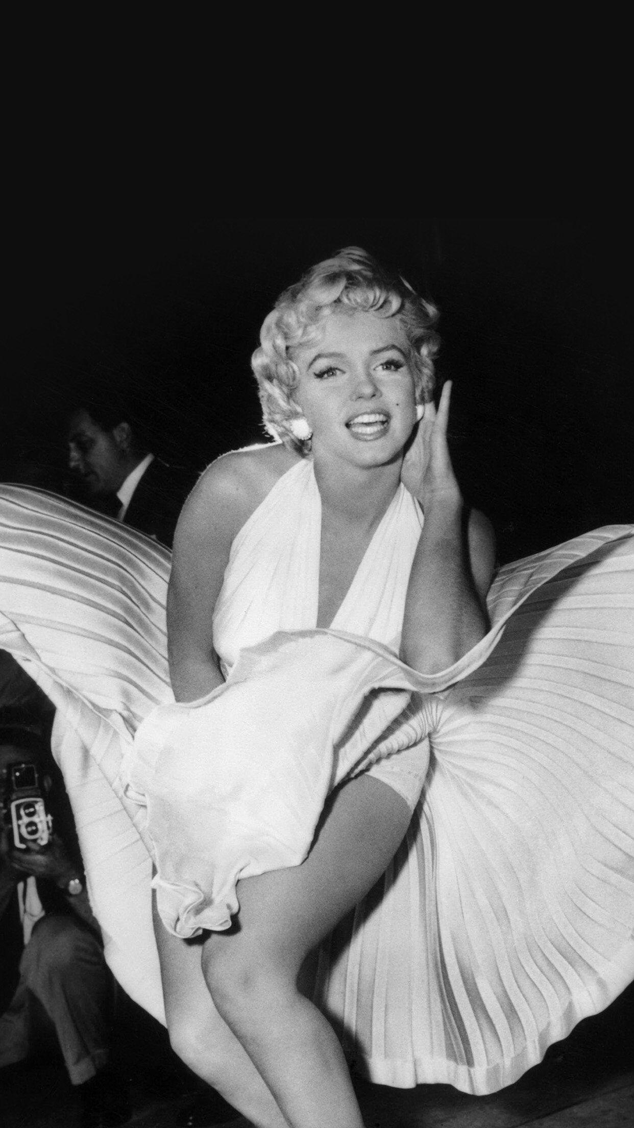 1242x2208 Marilyn Monroe Dark Bw Celebrity iPhone 6 Plus Wallpaper