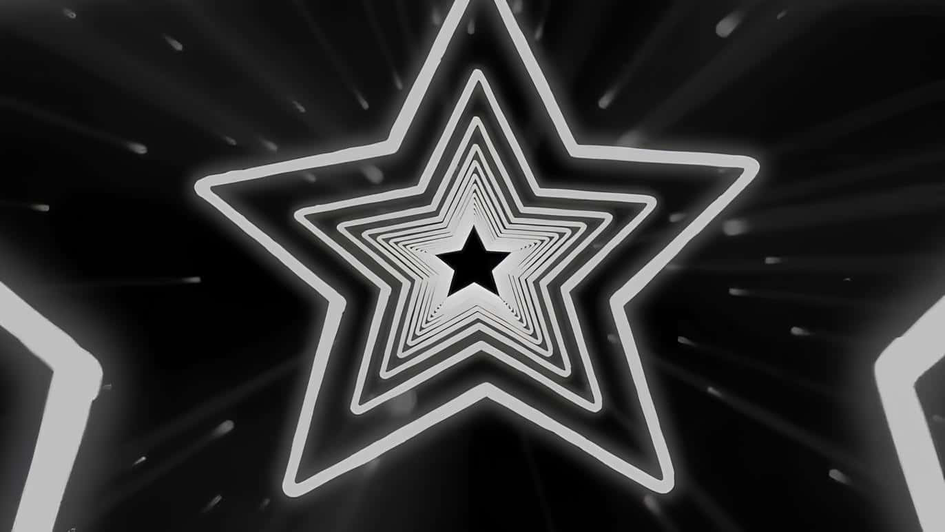 1372x772 Y2k Star Wallpaper