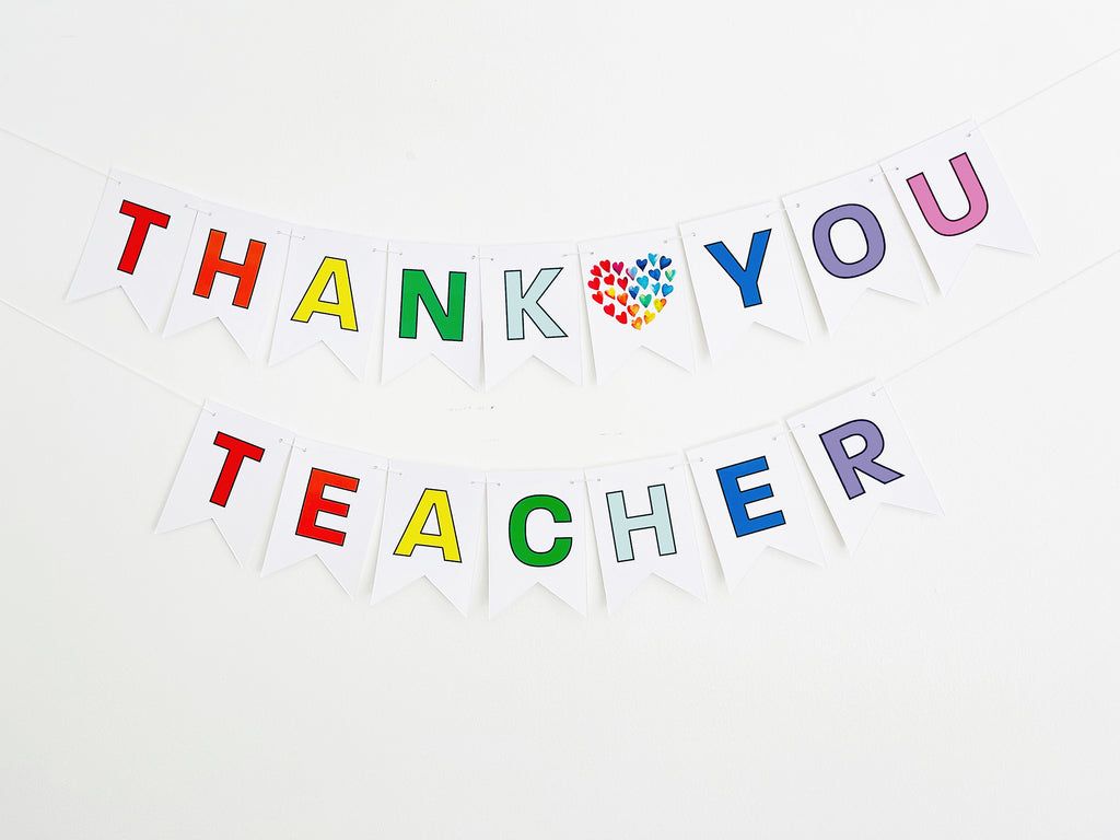 1024x768 Thank You Teachers Banner. Teacher Appreciation Decorations