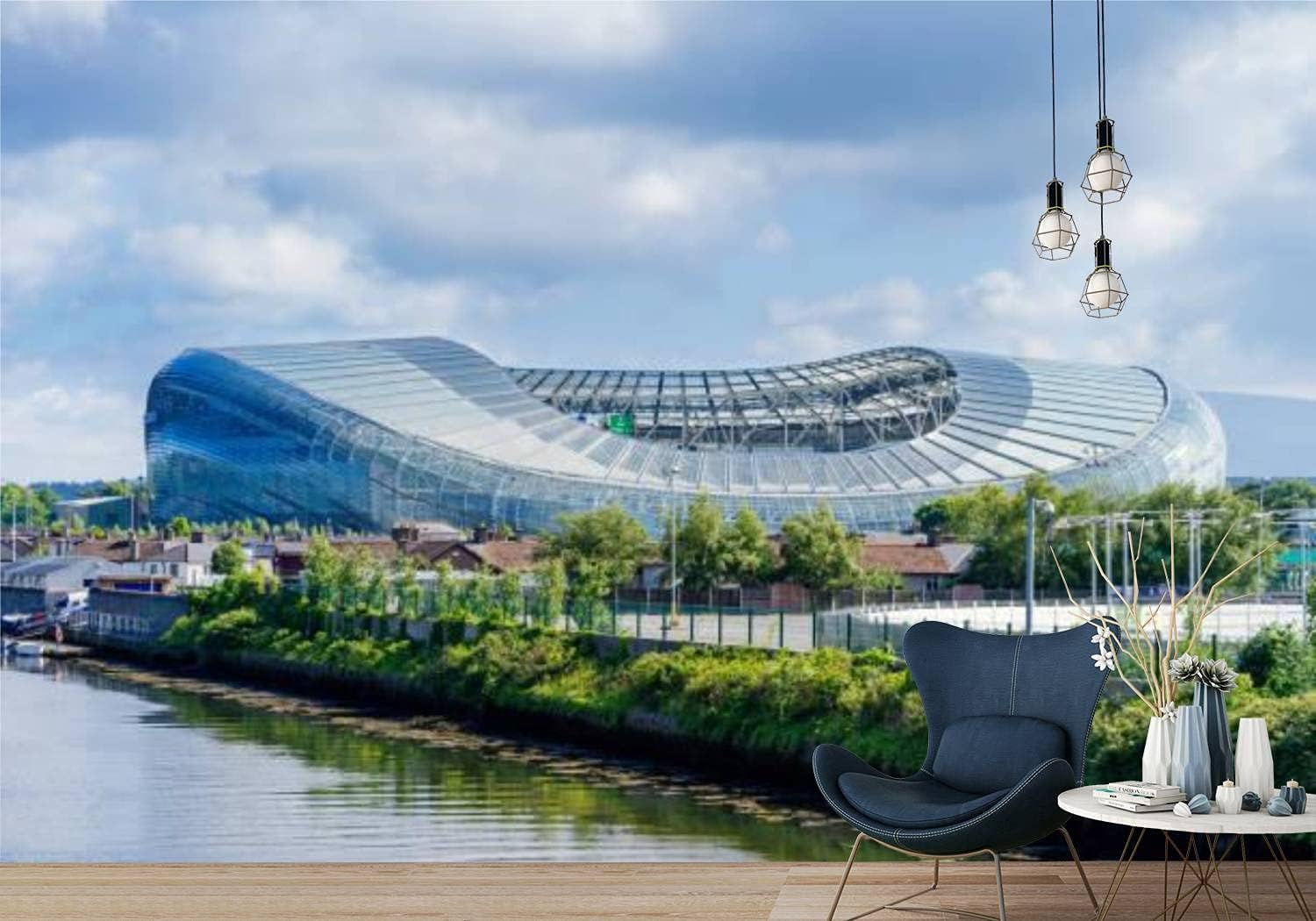 1500x1050 PVC Wallpaper Peel & Stick Aviva Stadium is Ghana
