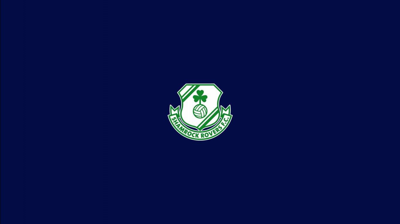 1366x768 Emblem Logo Soccer HD Shamrock Rovers F.C Wallpaper
