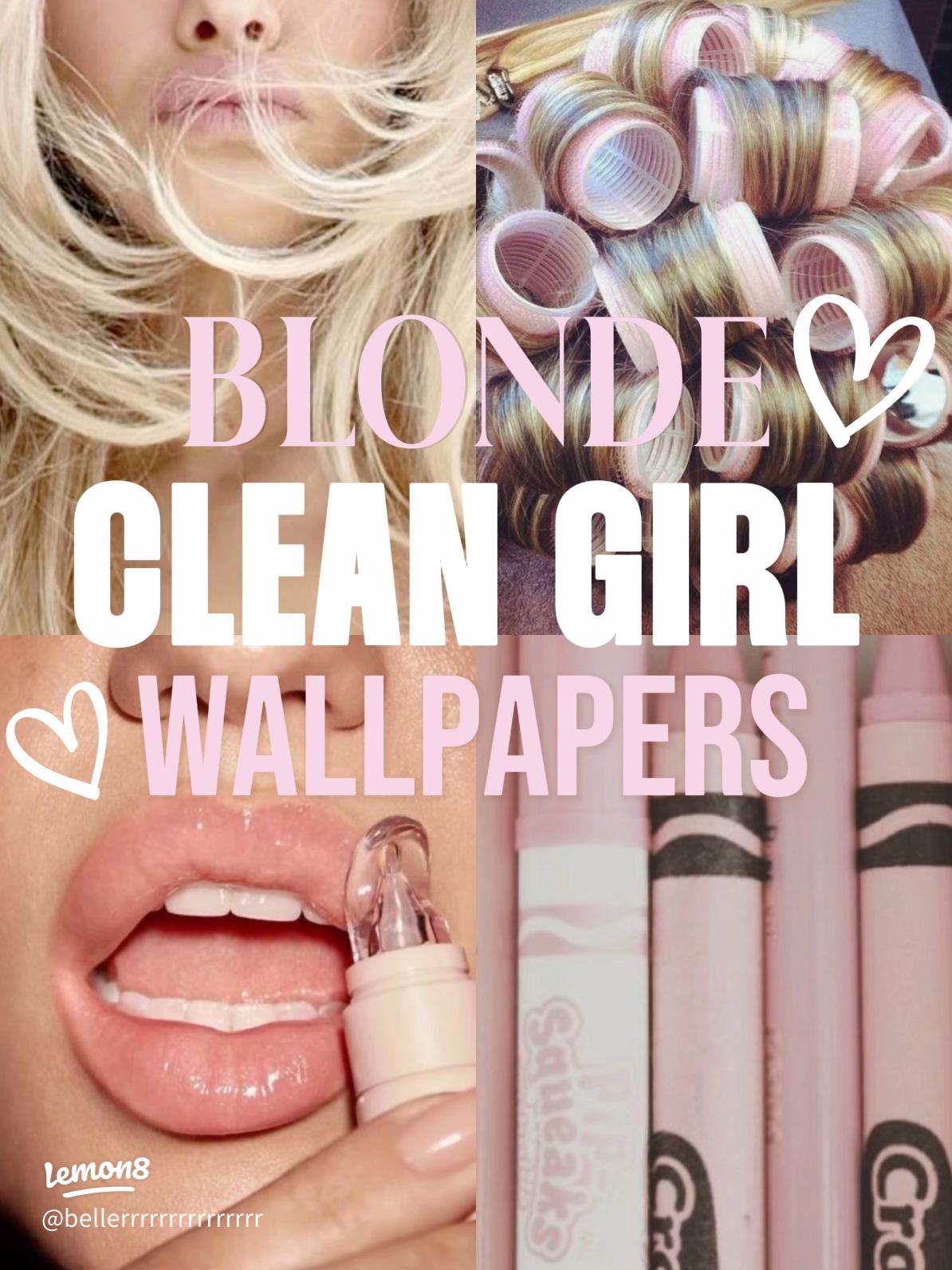 1194x1592 Blonde & Pink Clean Girl iPhone Wallpaper: Aesthetic Inspo!