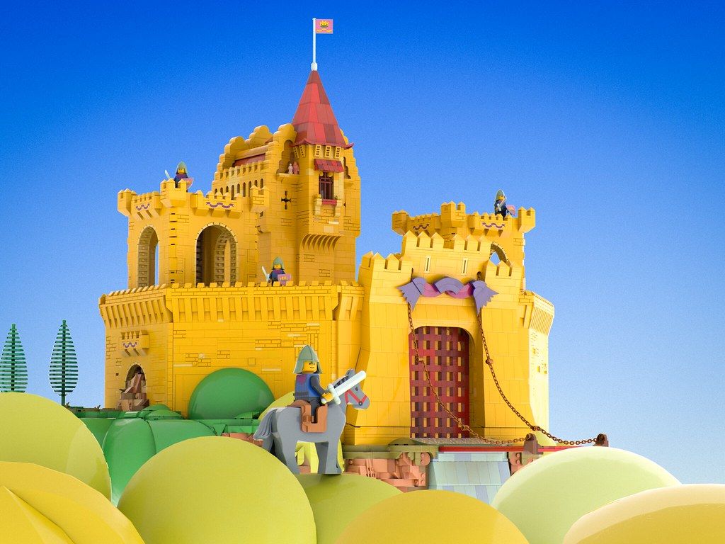 1024x768 Classic Legoland Castle is back in yellow Brothers Brick. The Brothers Brick