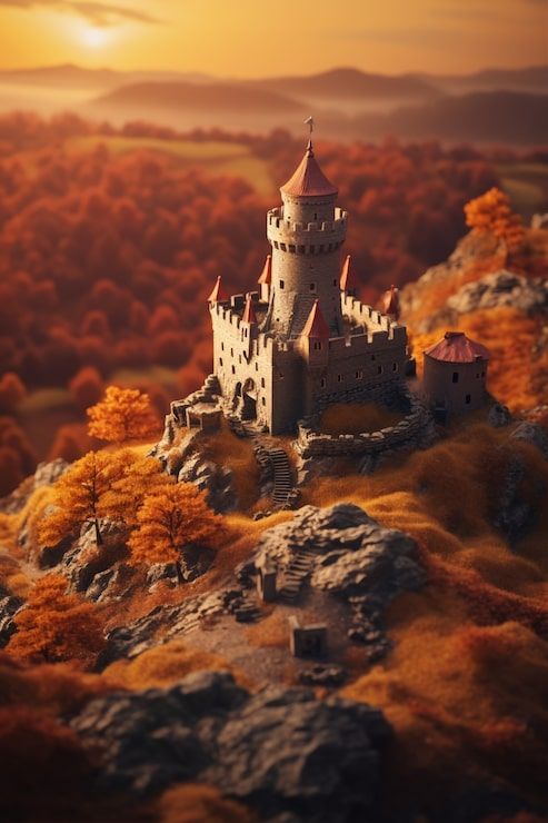 493x740 Yellow Castle Photo Free High Quality Picture