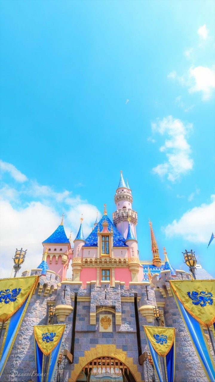 720x1280 Sleeping Beauty's Castle at Disneyland Wallpaper
