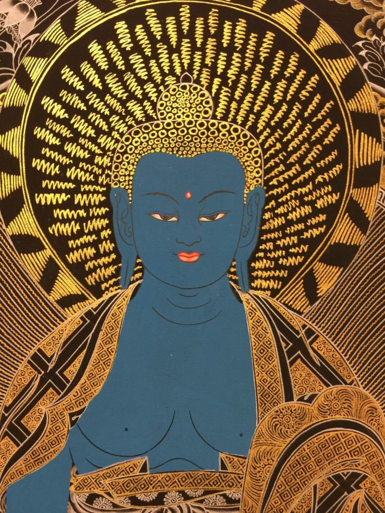 768x1024 Medicine Buddha Buddhist Thangka Art • Mandalas Life