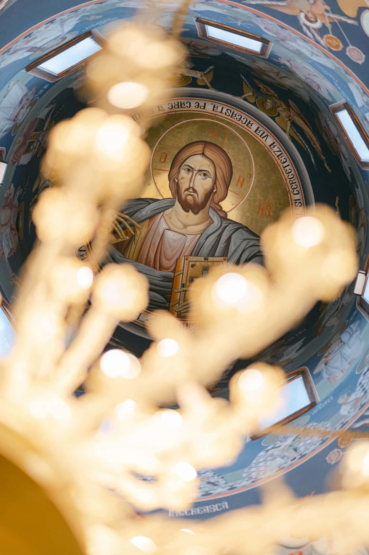 1277x1920 Download Orthodox Dome Christ Pantocrator Wallpaper