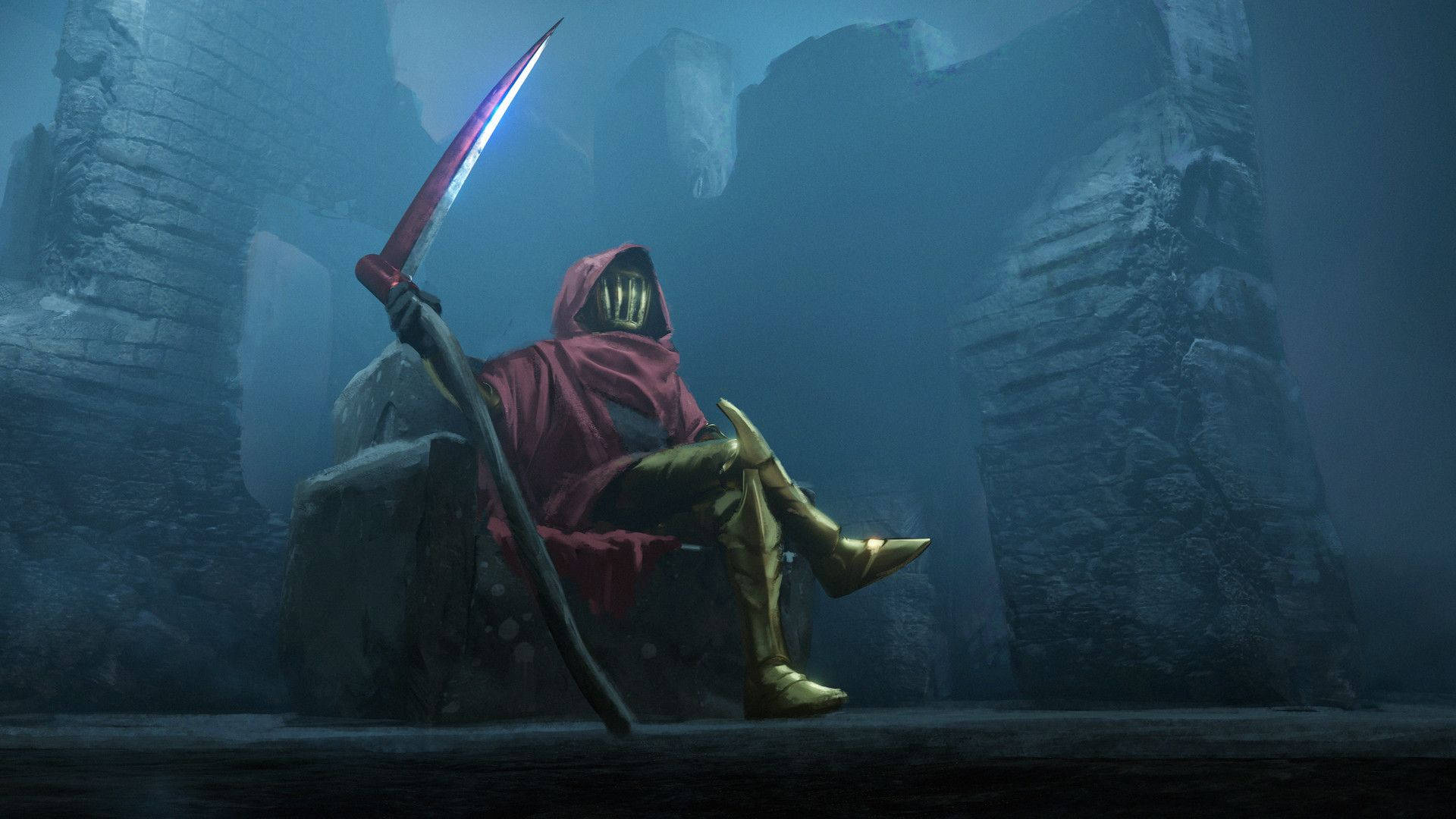 1920x1080 Download Shovel Knight Specter Knight On Throne Wallpaper