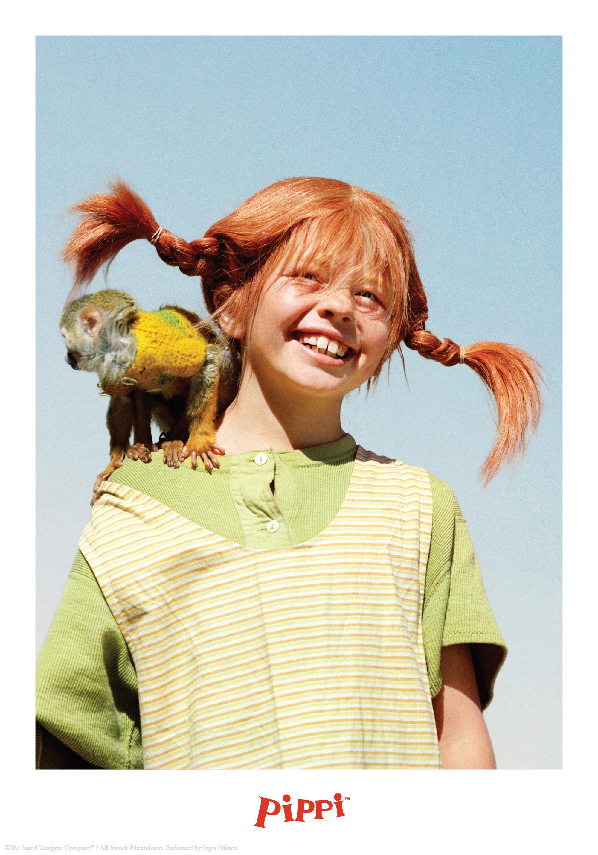 2000x2857 Pippi Longstocking Portrait Print 8 x 12 in