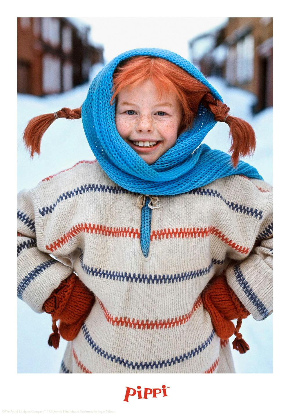 1000x1429 Pippi Langstrumpf im Schnee Poster. Poster Store DE