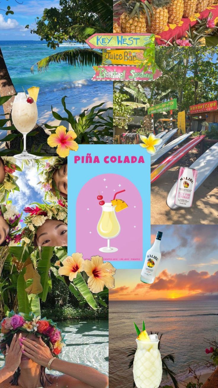 736x1308 Pina colada aesthetic • • • • #wallpaper #aesthetic #explore #fyp #vintage #vintagewallpaper