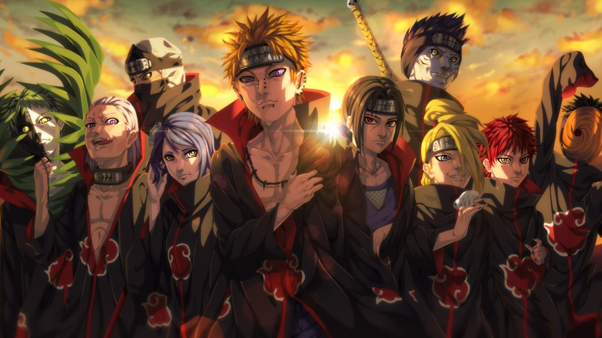 1920x1080 Obito Uchiha, Akatsuki HD Naruto Wallpaper