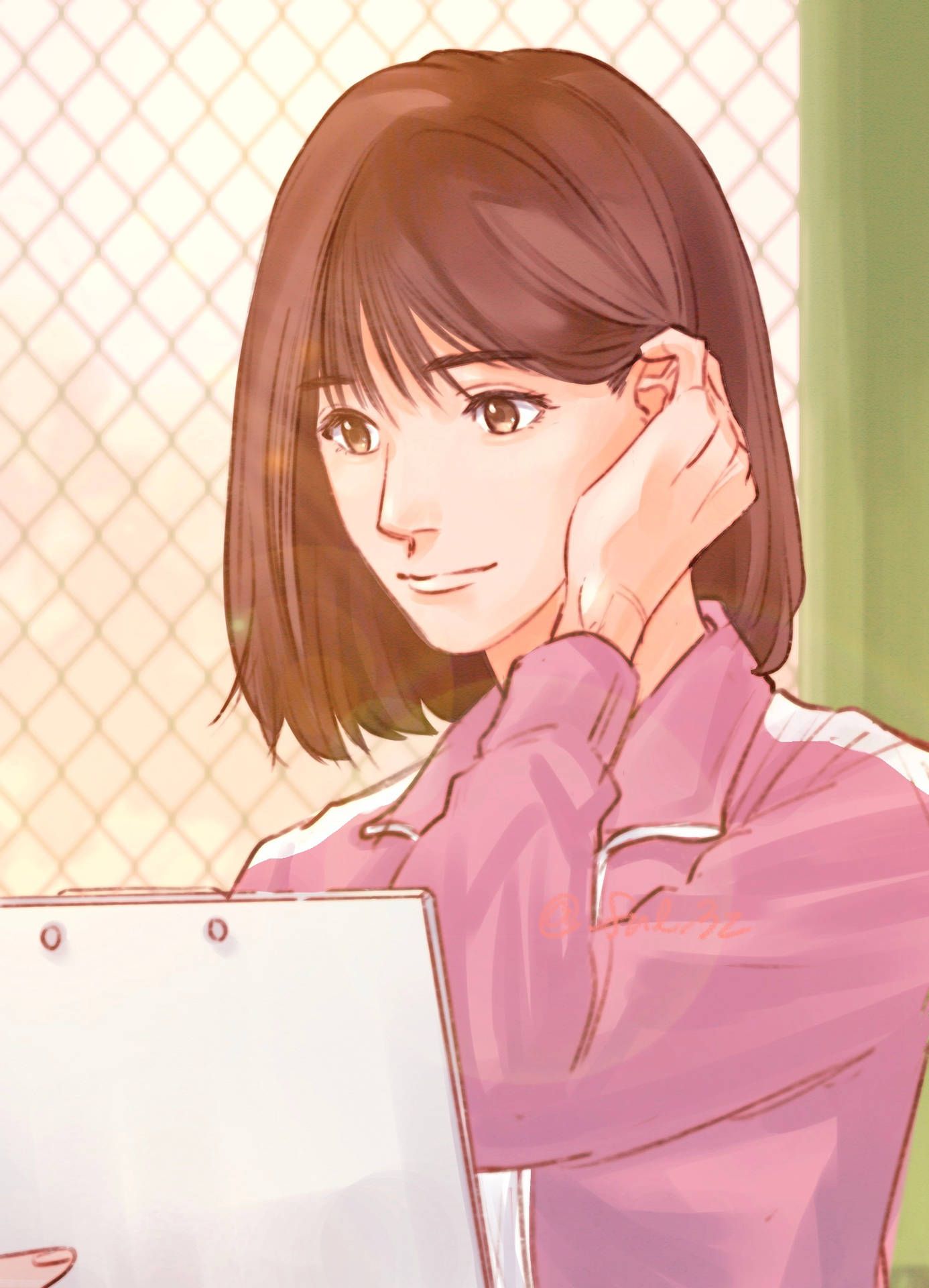 1386x1920 Download Slam Dunk Haruko Akagi Wallpaper