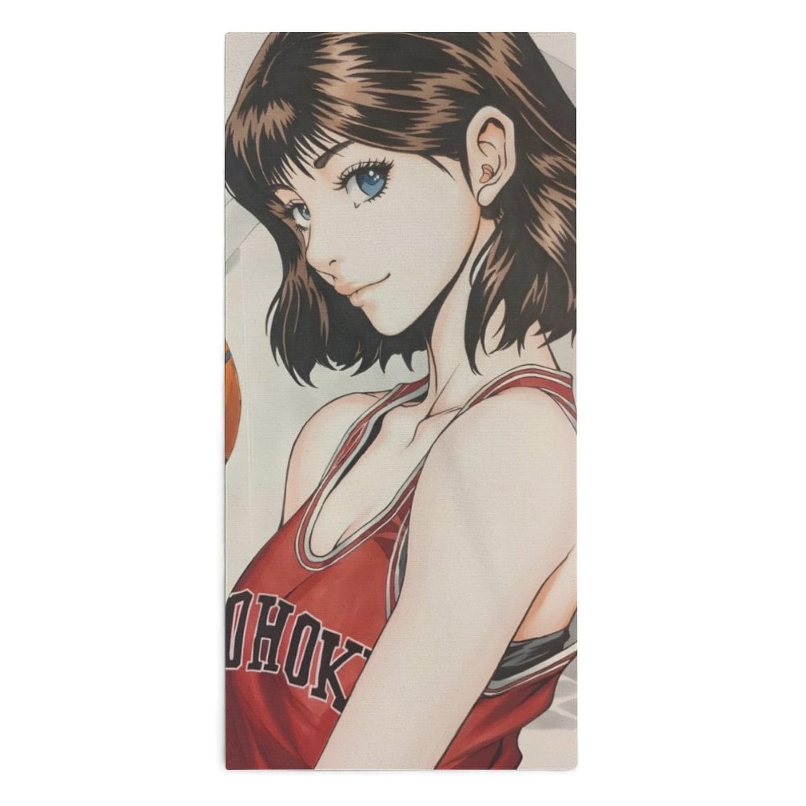 1600x1600 Amazon.co.jp: Face Towel, Slam Dunk, Haruko Akagi, Goods, Bath Towel, Sports Towel, Travel Towel, Fluffy, Kids, Unisex, All Seasons, Home, Popular, Character Gift, 13.8 x 28.7 inches (35 x 73 cm)